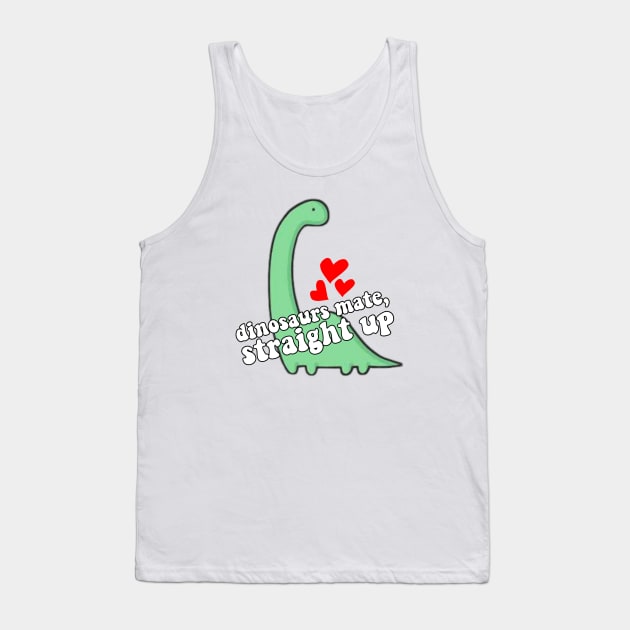 Dinosaurs Mate Straight Up Tank Top by Illustradise